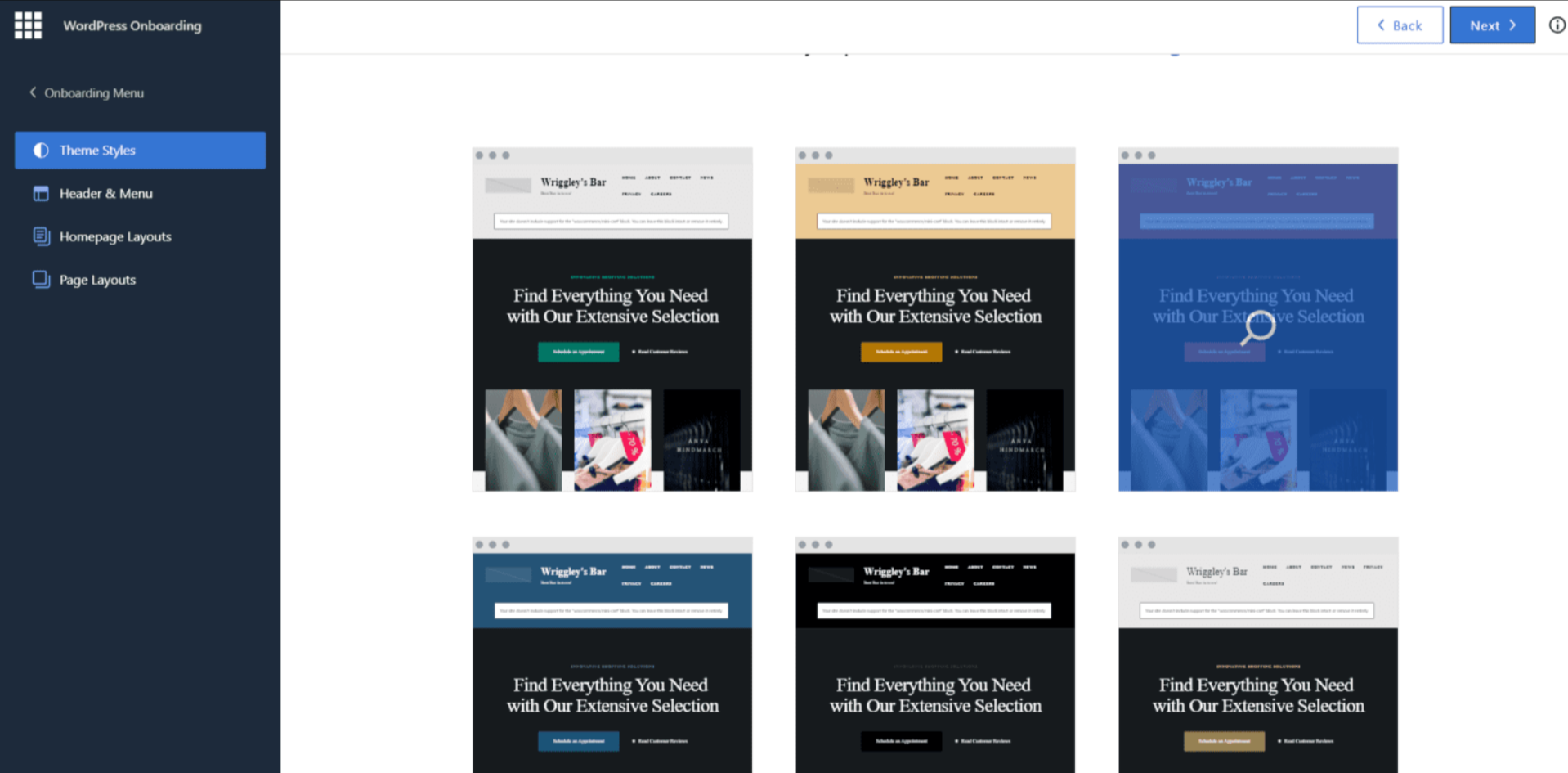 Bluehost WonderSuite templates
