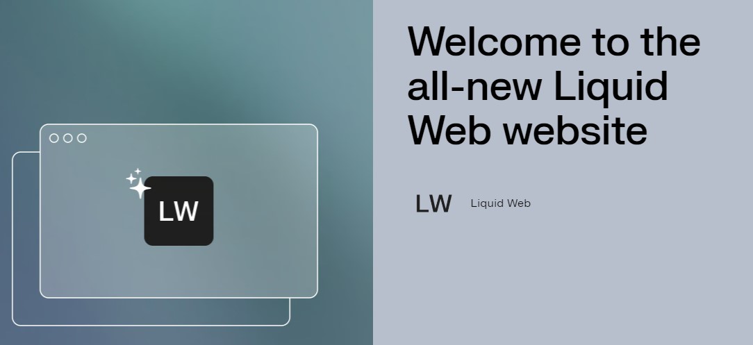 An image of Liquid Web's new logo