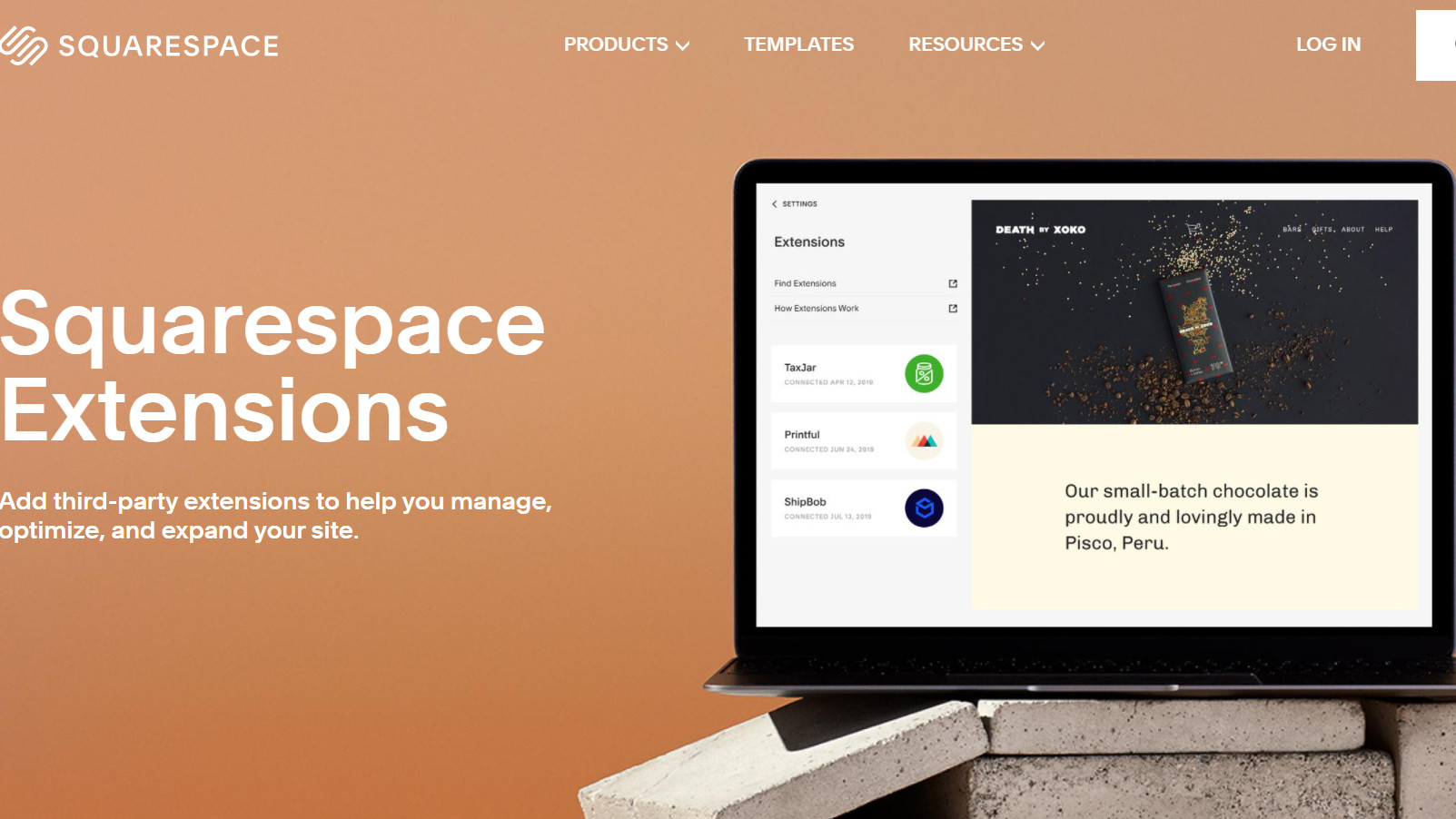 Squarespace extentions