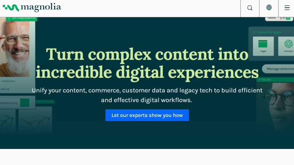 Website screenshot for Magnolia