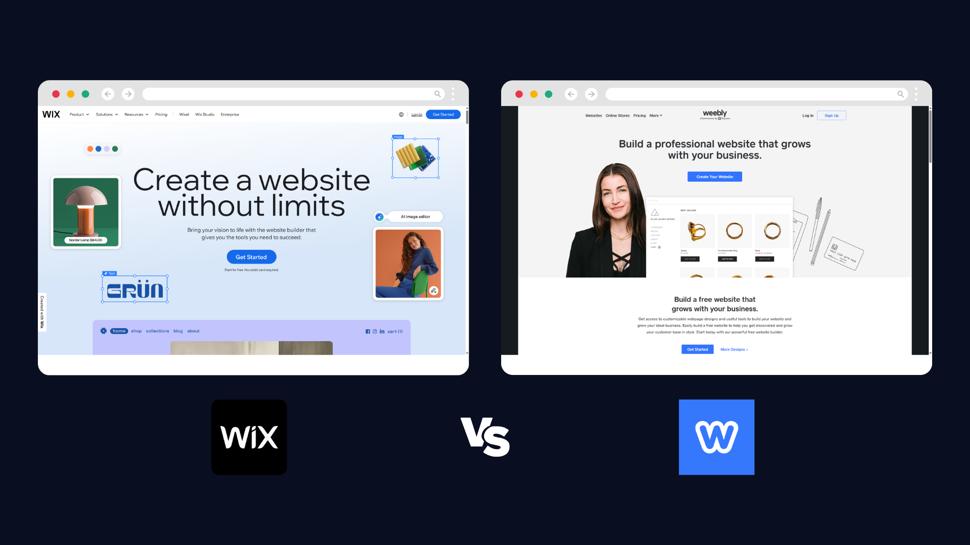 Wix vs Weebly