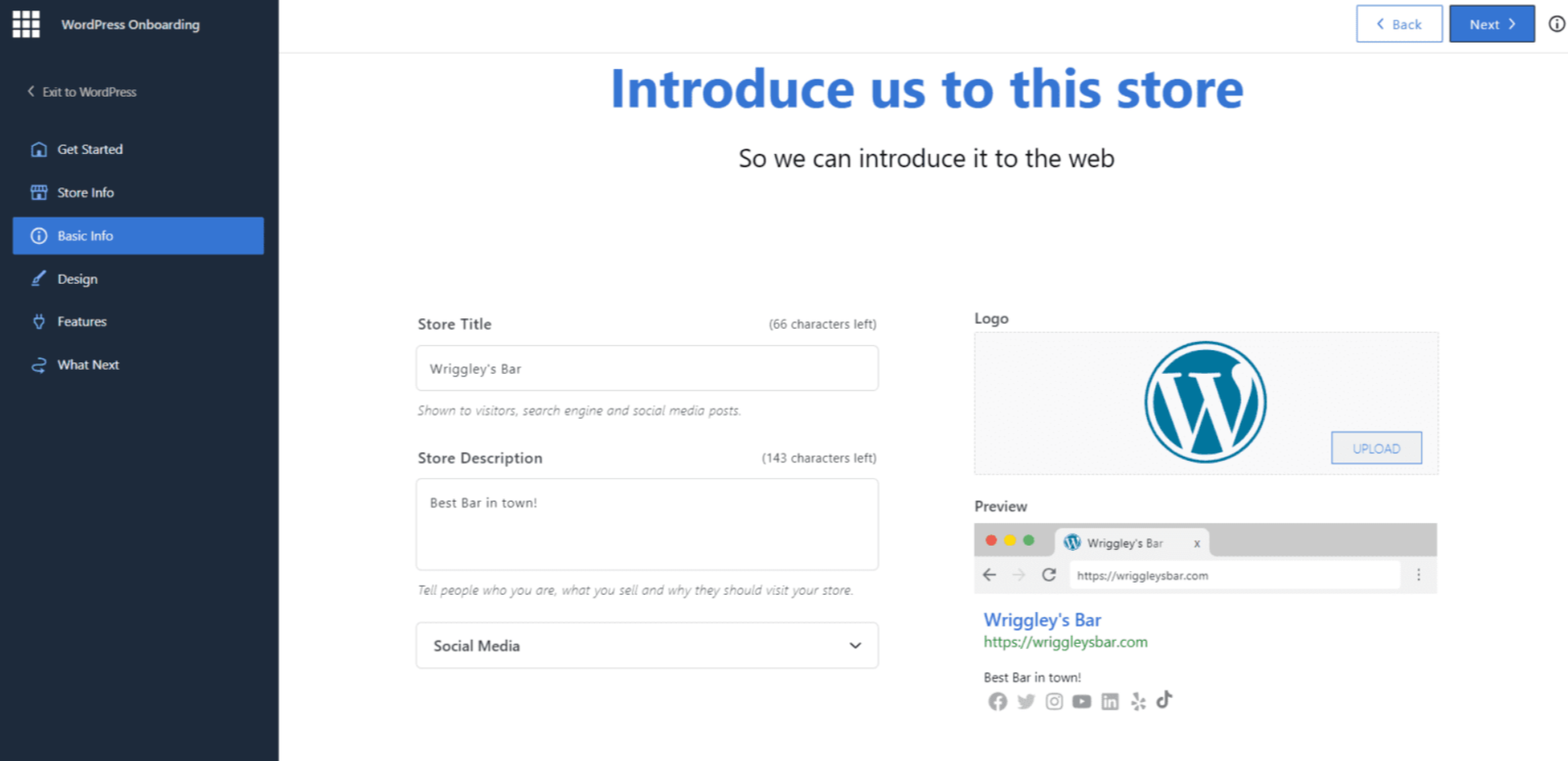 Bluehost WonderSuite onboarding