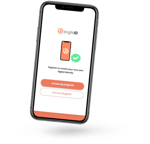 BrightID's mobile app preview