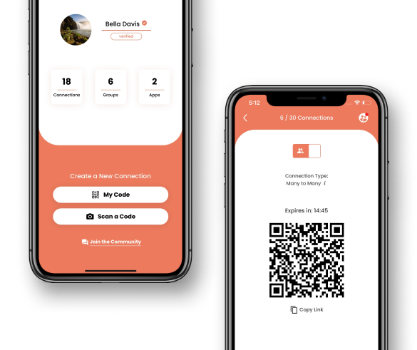 BrightID's mobile app preview