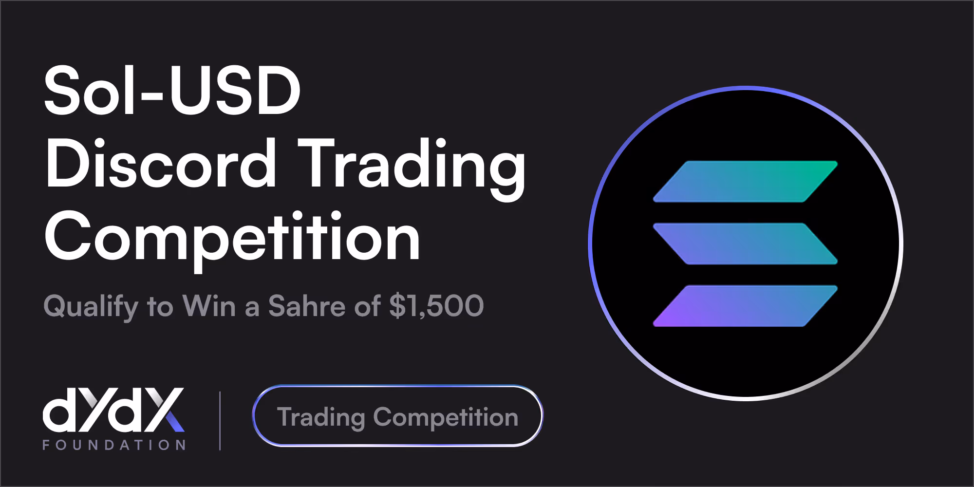 SOL-USD Trading Competition: Qualify to win a share of $1,500!