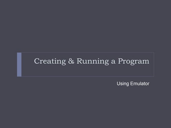 Introduction To EMU