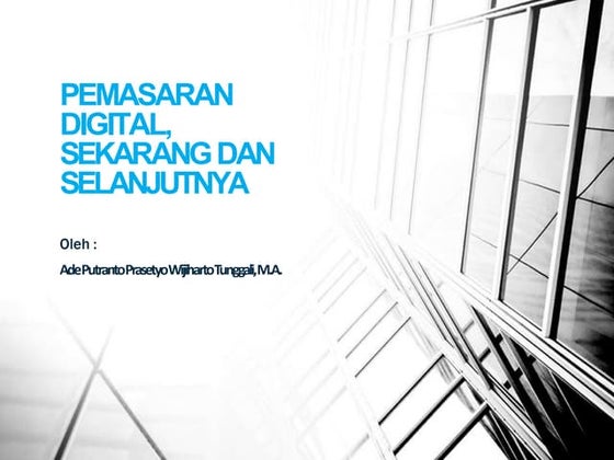 Digital Marketing - Rangkuman Materi Pendekatan IMC