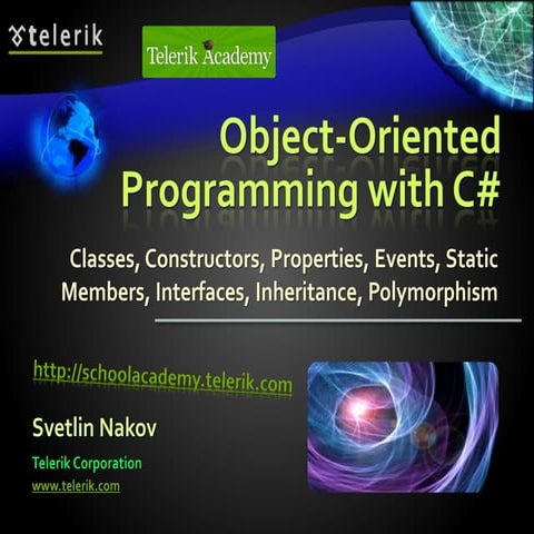 Object-Oriented Programming with C#