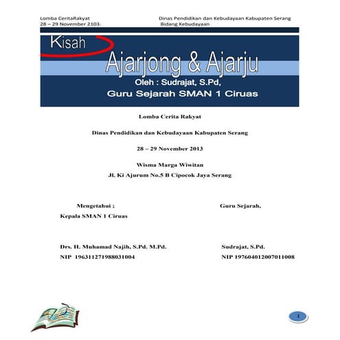Ajarjong & ajarju sman 1 crs
