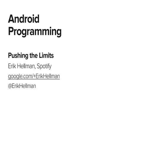 Android programming -_pushing_the_limits