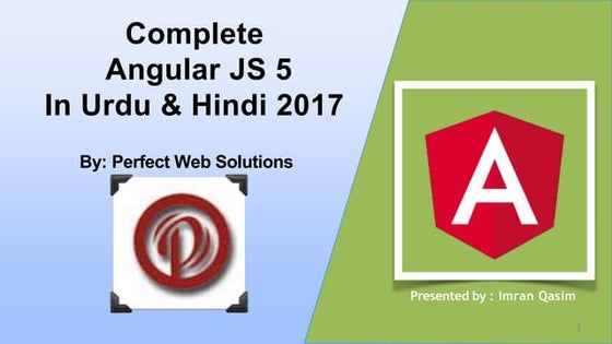 Angular 5 presentation for beginners