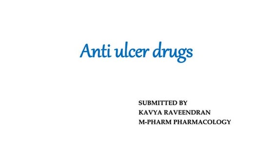 Anti ulcer drugs