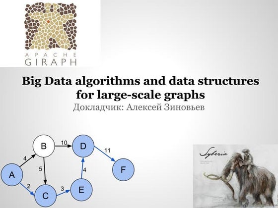 Big data algorithms and data structures for large scale graphs