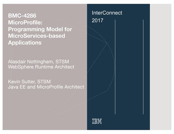 Bmc 4286-micro profile-a programming model for microservices-based applications