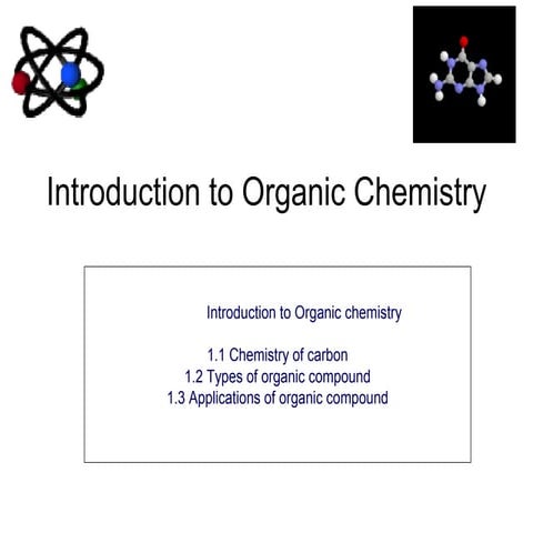 Introduction of organic chemistry