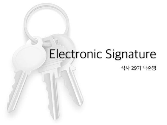 Electronic Signature