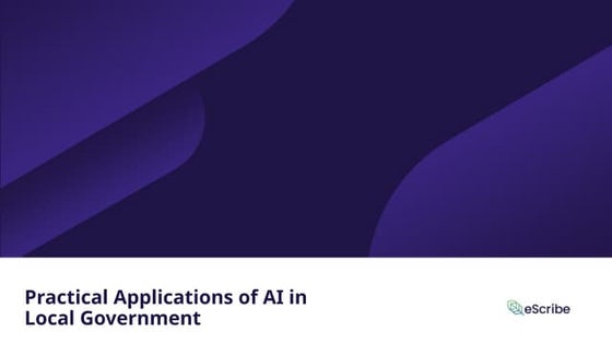 Practical Applications of AI in Local Government