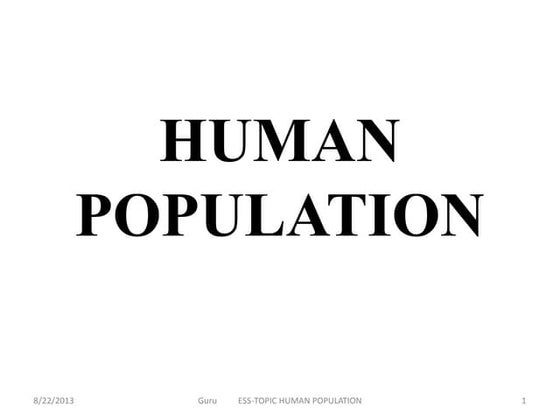 Human population