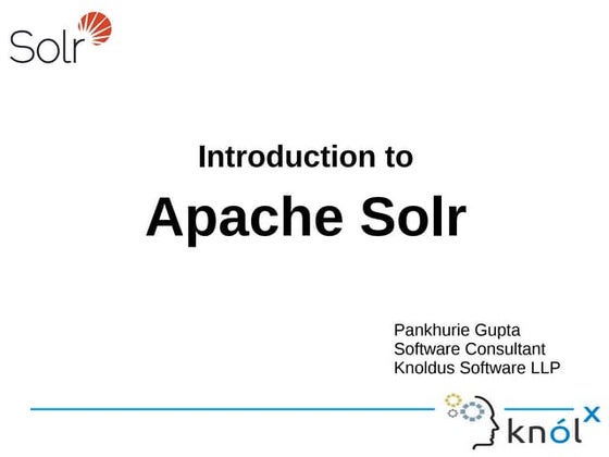 Introduction to Apache solr