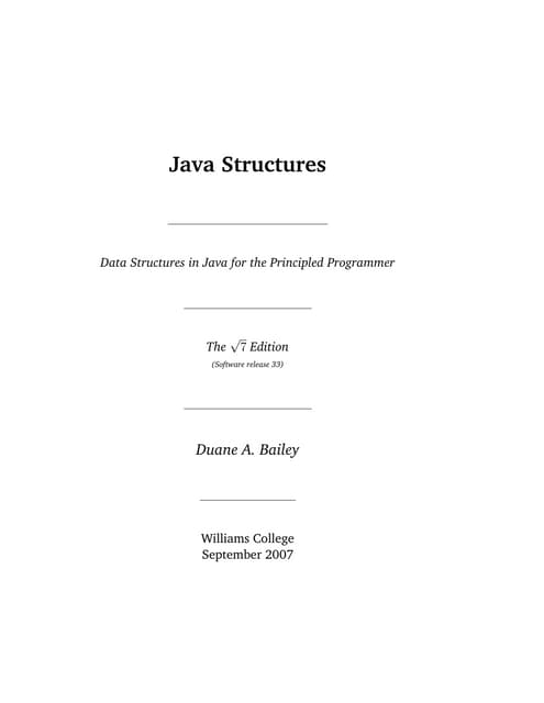 Java data structures for principled programmer