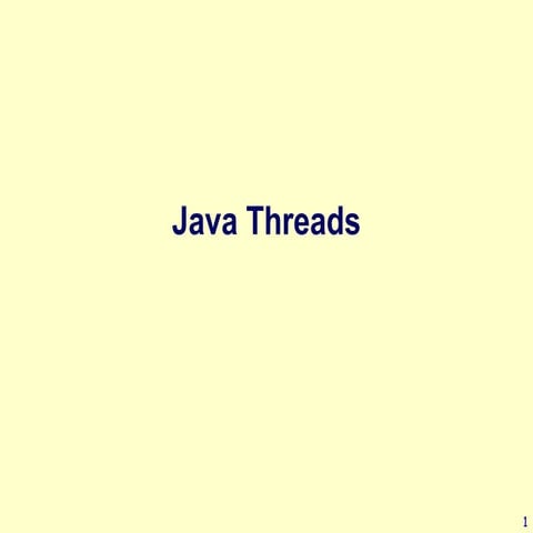 Java multi threading