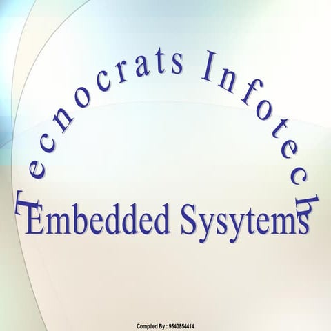 Embedded Systems Training & Live Projects @Technogroovy Systems India Pvt Ltd 