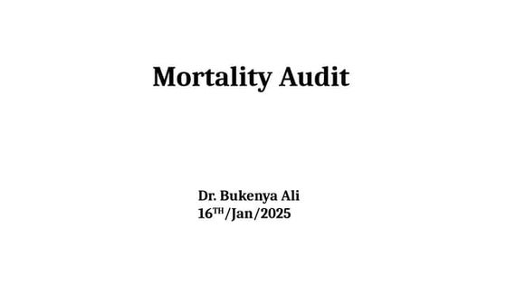 Mortality Audit power point Presentation.pptx