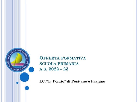 Offerta formativa scuola primaria 2022 23