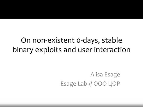 On non existent 0-days, stable binary exploits and