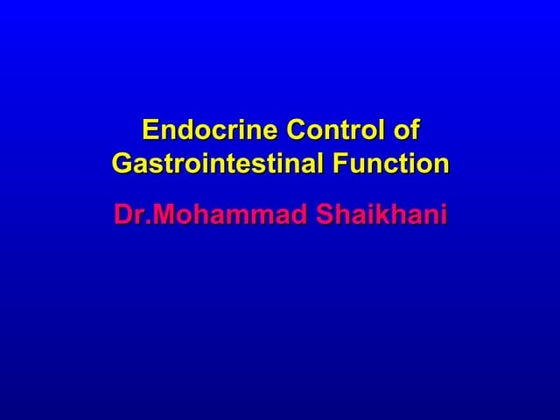 Physio  G I  Hormones13
