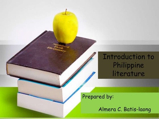 Introduction to Philippine Literature