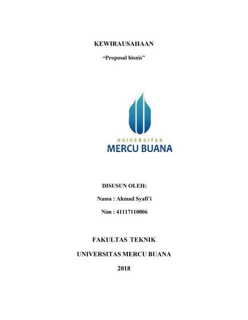 Proposal bisnis es cincau jelly susu (pertemuan 7)