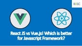 Javascript Framework: React JS VS Vue.js | Bosc Tech Labs