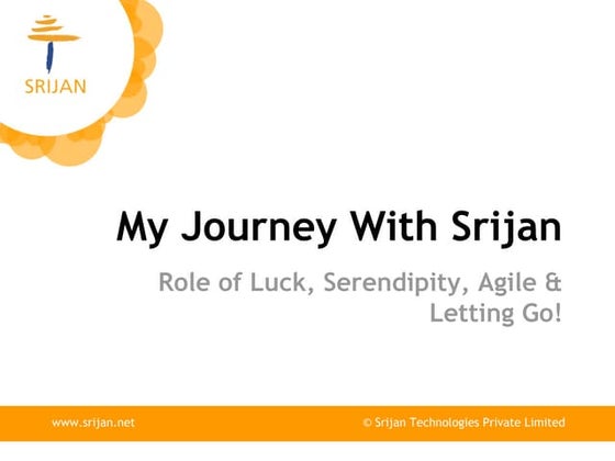 [Srijan Wednesday Webinars] Role of Luck & Serendipity in Business