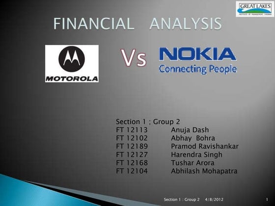 nokia vs motorola