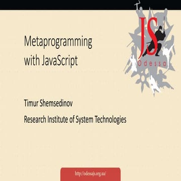 Metaprogramming with JavaScript