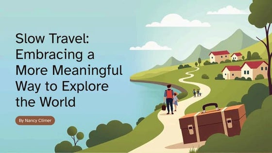 Slow Travel - Nancy Climer on Embracing a More Meaningful Way to Explore the ...