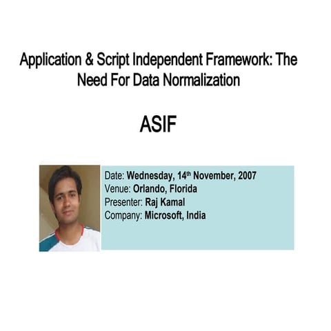 Software Testing: Application And Script Independent Automation Framework: Th...