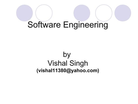 Software engineering introduction
