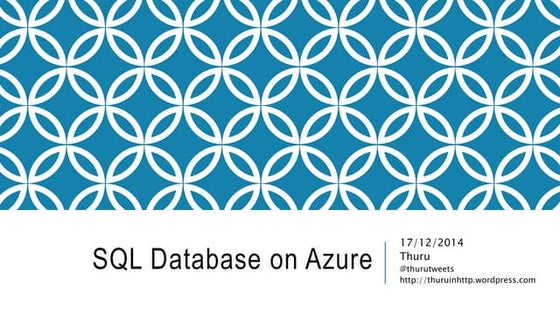 SQL Database on Azure