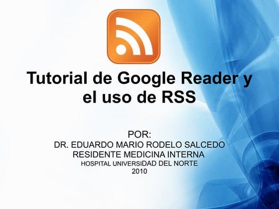 Tutorial Google Reader Y Rss Com