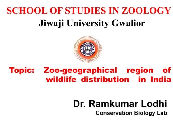 Zoo geographical region of wildlife distribution in india