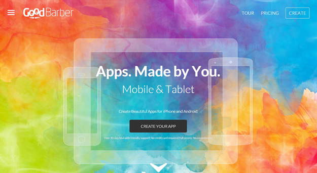 goodbarber - best mobile app tools