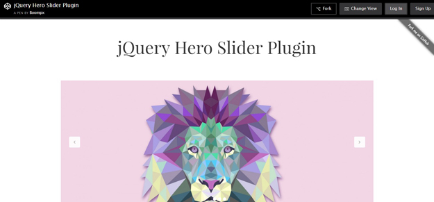 jquery hero slider