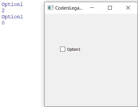 QCheckBox - retrieve