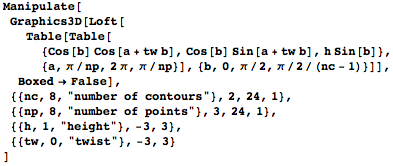 Manipulate code example Manipulate code example