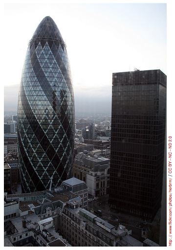 The Swiss Re building in London The Swiss Re building in London