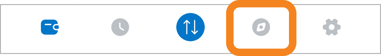 MetaMask mobile browser
tab