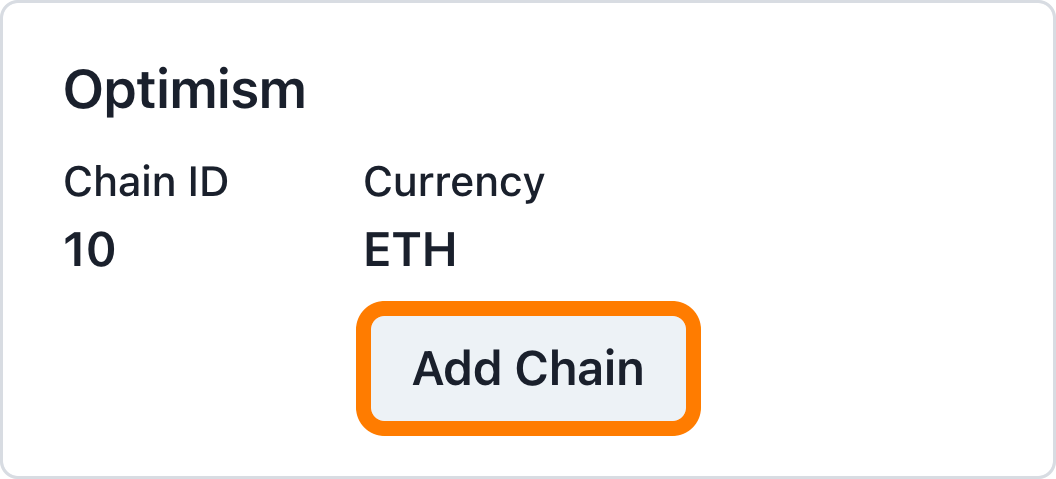 Connect to chainlist