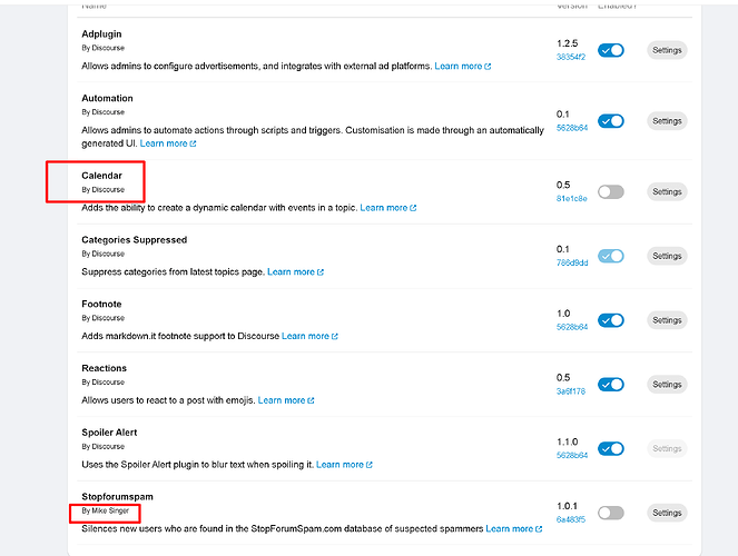 The image shows a webpage displaying a list of user settings for a service.  (Captioned by AI)